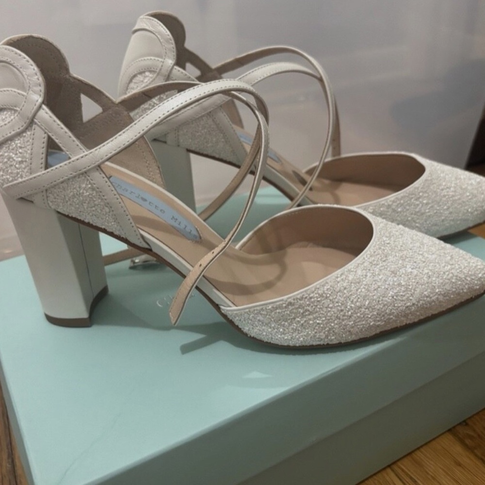 Elegant White Wedding Heels Charlotte Mills